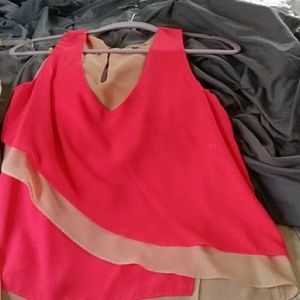 Giani Bini flowy color block top